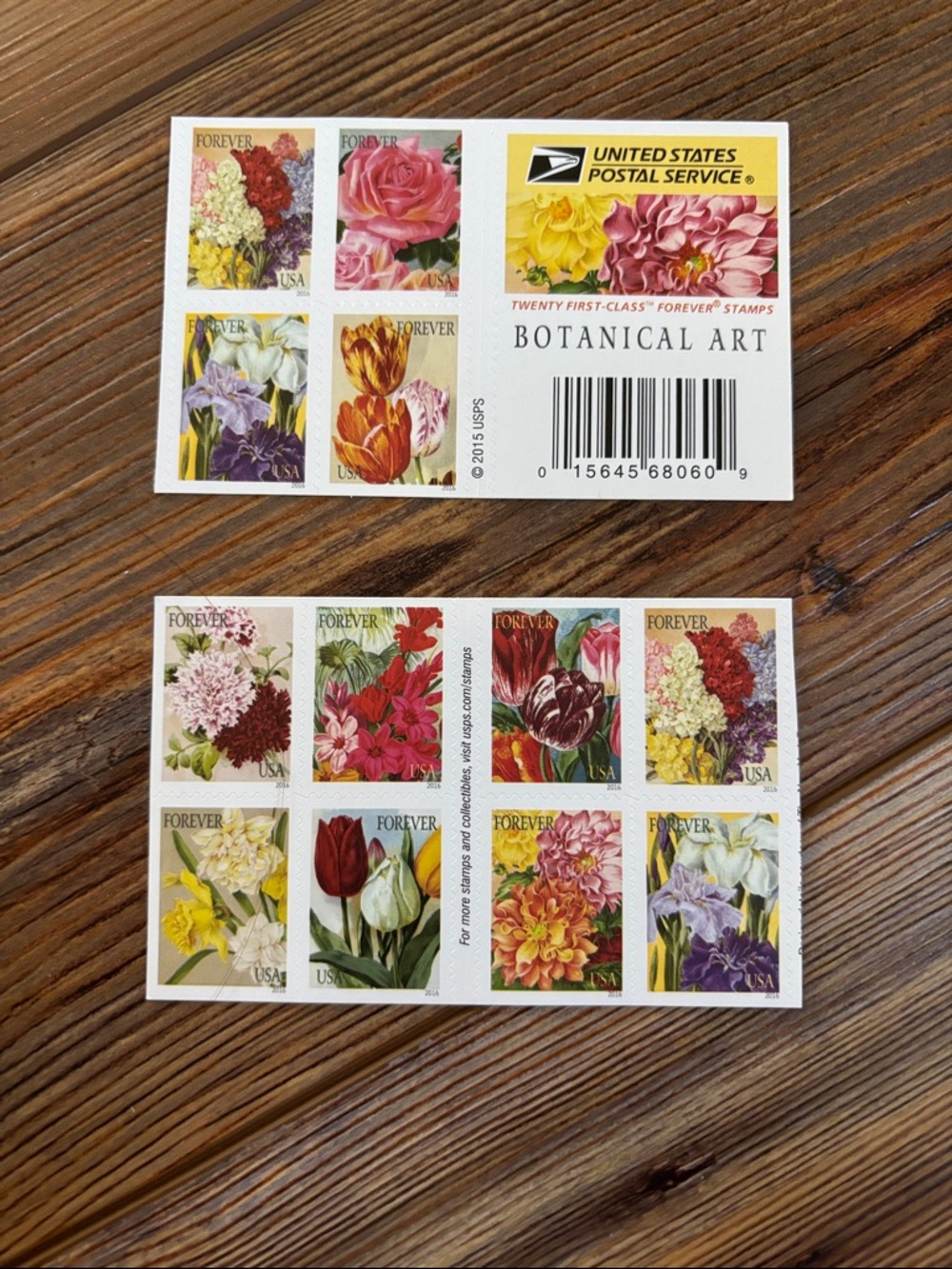 USPS Forever Botanical Art Stamps - 93 total stamps
